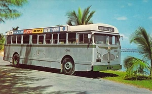 1964 Jamaica Omni Bus Services Pan Am Jets Anuncios Nueva York Vintage Autobús Postal N49 - Imagen 1 de 2