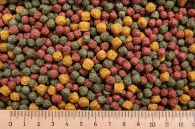 (Gp 3,50 €/kg) - 15 kg Premium Koifutter Allround Mix 3,0 / 6,0 mm - schwimmend