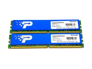 Patriot 4GB 2x2GB DDR2 PSD22G80026H  DDR2 800MHz (TESTED on INTEL) - PC Memory - Picture 1 of 2