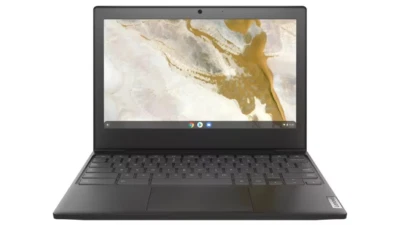 Lenovo IdeaPad 3 11.6 Inch HD Chromebook - (Intel Celeron, 4GB RAM) - Onyx Black - Image 1 of 4