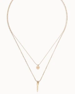 AUTÉNTICO COLLAR UNOde 50 EE. UU. COL1570ORO0000U 40,5 - 47,5 cm EE. UU. 16,5-18,7 pulgadas - Imagen 1 de 3