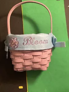 Flower Girl Basket/Easter Basket Purple Blue Bloom - Picture 1 of 7