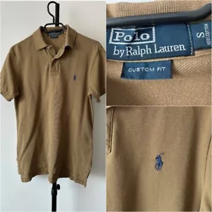 VINTAGE! Polo Ralph Lauren marrone polo piccola - Foto 1 di 11