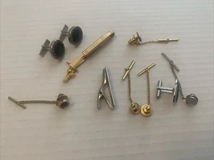 8 Krawattennadeln Posten Revers Manschettenknöpfe Tack Bar Weste Hut Jacke Konvolut gemischt - Bild 1 von 17