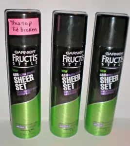 (3) GARNIER FRUCTIS STYLE 48HR ULTRA STRONG SHEER SET HAIRSPRAY 9.5 OZ each - Picture 1 of 2