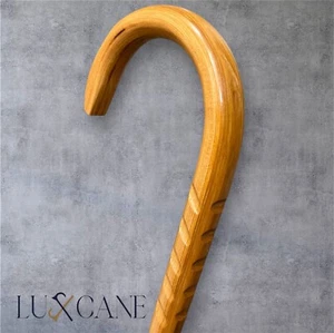Walking Cane Mobility Safety Self Defense Hickory Wood Masters USA LuxCane C1 - Picture 1 of 15