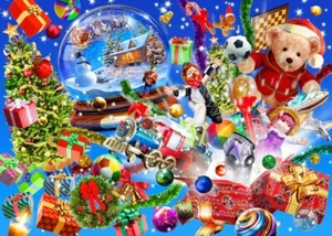 QPuzzles 1000 Piece Jigsaw Puzzle - Christmas Globe Landscape - Picture 1 of 1