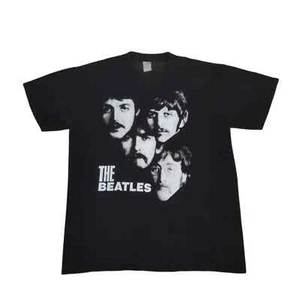 Vintage The Beatles T-shirt Mens Size Large Black Single Stitch Pop Rock Sheriff - Picture 1 of 5