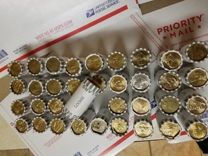 36 Unsearched Bank Rolls ($900) Presidential, Sacagawea, & S.B.A. Dollar Coins - Picture 1 of 6