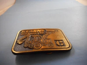 VINTAGE KEARNS MACHINERY CO BRASS BELT BUCKLE - Picture 1 of 2