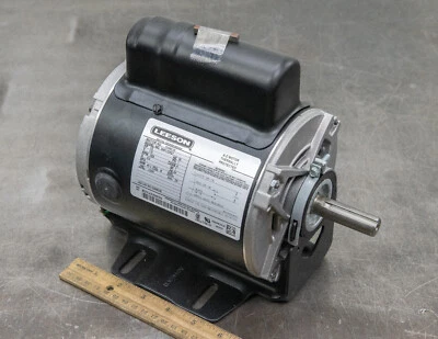 Leeson 103460.00 Electric Motor 1/2 HP 1625 Rpm 1PH 115 V 56 Fr Instant Reverse - Image 1 of 4