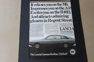 Original magazine advert: LANCIA GAMMA BERLINA frame-ready wall-art  - Picture 1 of 1