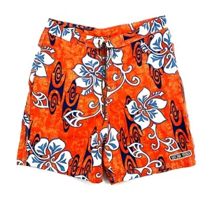 Gotcha Allover Bañador Hombre Talla 38 Naranja Estampado Floral Surf Beach Pool - Imagen 1 de 4