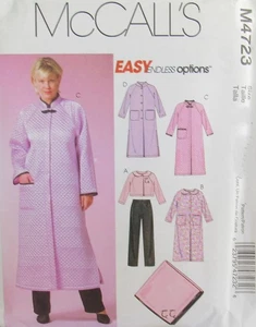 McCalls 4723 Plus Size Womens 18W-24W Loungewear Robe Bed Jacket Blanket Pattern - Bild 1 von 2