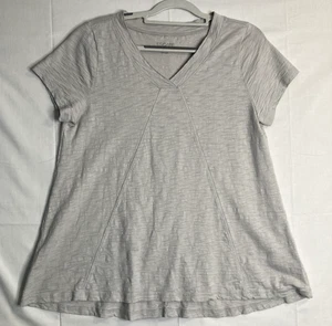 Escape By Habitat Baumwolle V-Ausschnitt Tunika Gr. M grau atmungsaktiv Peru - Bild 1 von 7