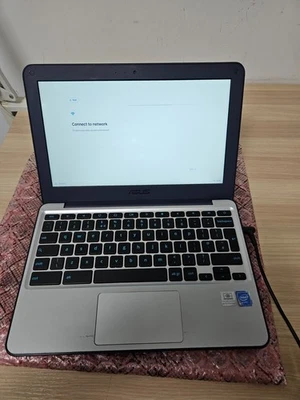Asus Chromebook C202S 11.6" 16GB eMMC 2GB Ram Intel Celeron Notebook PC - Image 1 of 4