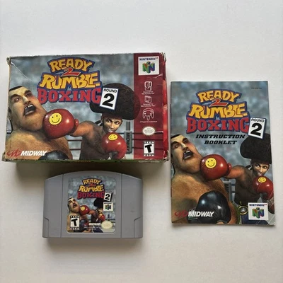 Ready 2 Rumble Boxing: Round 2 (Nintendo 64 N64) Complete - TESTED - Authentic - Image 1 of 4