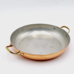 Edelstahl Kupferpfanne Pfanne Kupfer Rund 30 cm x 4,5 cm - Bild 1 von 9
