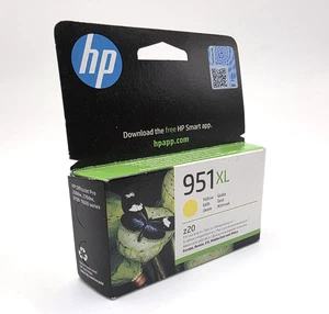 Genuine HP 951XL Yellow Ink Cartridge CN048AE – Sealed – Expired Feb 2024 - Afbeelding 1 van 5