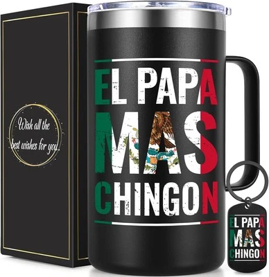 Lifecapido Papa Gifts, El Mas Chingon 20 oz Regalos Para Large, Black-1