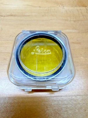 Leica Screw In 39mm Yellow 1 Filter with Case - Image 1 of 4