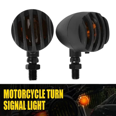 2X Motorcycle LED Turn Signals Blinker Light Indicator For Honda Shadow Yamaha N - Imagem 1 de 4
