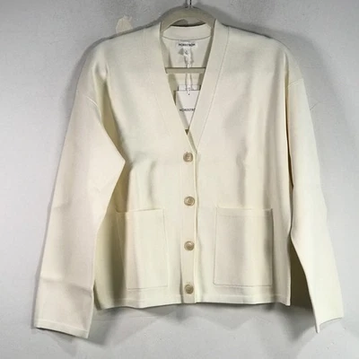 Suéter Cárdigan Nordstrom Manga Larga con Botones, Para Mujer Talla S - Marfil Impecable Foto 1 de 4