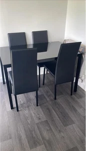 Dining Table And Four Chairs - Picture 1 of 5
