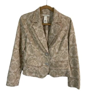 Crazy Horse Vintage 90s Button Lace Western Coquette Blazer Jacket - Picture 1 of 9