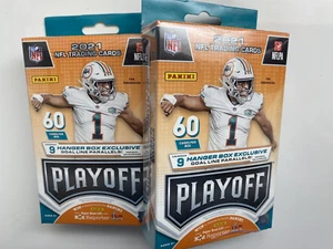2X 💎🔥 2021 Panini PLAYOFF Football Factory Sealed HANGER BOXES 👑AUTOS 1/1s 📈 - Picture 1 of 6
