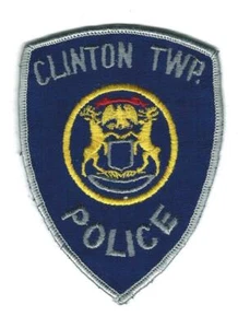 VINTAGE CLINTON TWP[, MICHIGAN POLICE (100% EMBROIDERED) patch - Picture 1 of 2