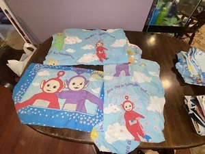 Teletubbies vintage 1998 flat & fitted toddler bed set TV Series - Picture 1 of 1