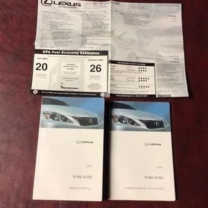 2009 LEXUS IS 350 IS 250 OWNERS MANUAL REF GUIDE LABEL ALL MODELS - Picture 1 of 4