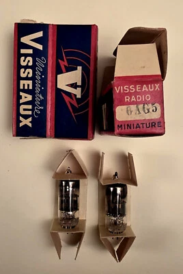 2 Tubos Penthodes 6AG5 Visseaux Radio, Nuevo En Sus Cajas Foto 1 de 2