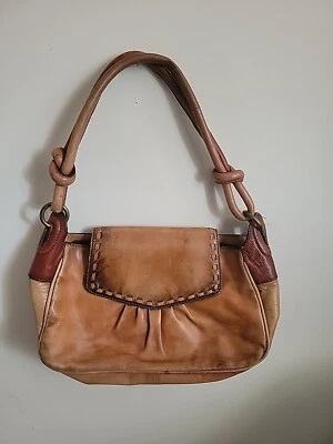 Vintage 70s Wilson's Leather D Shape Shoulder Bag Foto 1 de 4