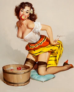 Gil Elvgren Pin-Up "The Winner" 8"x10" Reproduction Art Print 8x10 - Picture 1 of 3