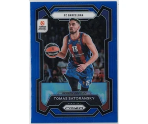 2023-24 Panini Prizm Euroleague Blue  168/199 #166 Tomas Satoransky Barcelona - Picture 1 of 3