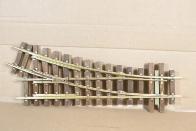 LGB 1605 16050 G GAUGE HAND MADE RIGHT hand POINT R3 22.5 Degrees 117.5mm LONG - Image 1 of 4