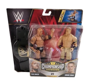 WWE Championship Showdown Series 9 Two-Pack The Rock vs John Cena Action Figures - Foto 1 di 2