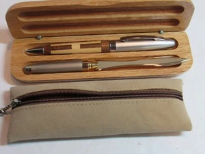 Bola de madera con patrón de arce/nogal + abridor de cartas caja de madera de arce + bolsa de regalo - Imagen 1 de 6