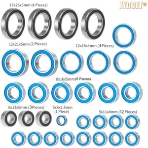 Kit de rodamientos de bolas de eje de cubo de rueda 32 piezas para RC Traxxas 1/10 E-Revo VXL sin escobillas - Imagen 1 de 8
