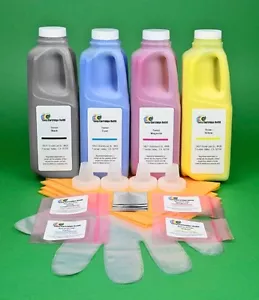 Hi-Yield 4-Color Toner Refill w/Chips for IBM InfoPrint 1834 1834dn 1834dw 1834n - Picture 1 of 1