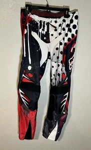 Fox Racing 360 Riot Pants OffRoad Motorcross White/Red Men's 32 - Picture 1 of 5