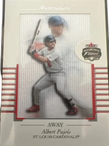 Albert Pujols 2002 Fleer MLB Focus Materialistic 15 of 15 M - Picture 1 of 3