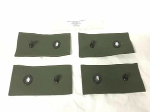 PARCHE DE EXTENSIÓN DE TELA DE LONA MILITAR DE EE. UU. HEBILLA DE GIRO BOTÓN x 4 - Imagen 1 de 12