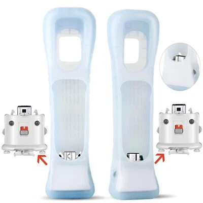 2 Pack Wii Motion Plus Adapter Sensor w/ Silicon Case for wii Remote Controller