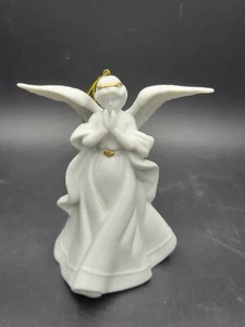 Enesco weißes Biskuitporzellan betender Engel Ornament von G.G Santiago 5 Zoll - Bild 1 von 7