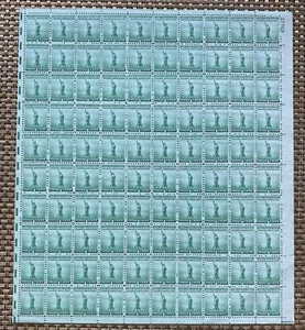 US #899 NATIONAL DEFENSE ISSUES 1 cent Complete sheet of 100 Mint Never Hinged - Picture 1 of 1