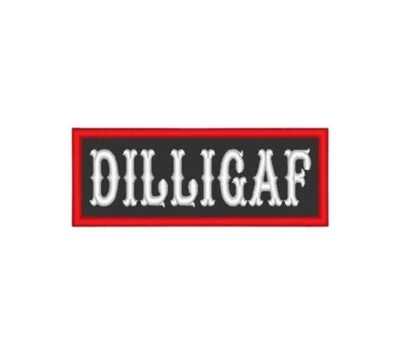 Custom  Embroidered Sew on Patch Motorcycle Biker Vest Tag Badge 4" x 1.5" (B) - Image 1 of 4