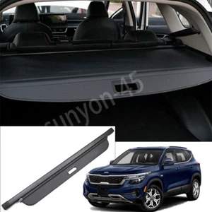 For Kia Seltos 2020-2022 Black Car Trunk Cargo Cover Security Shield Shade Decor - Picture 1 of 11